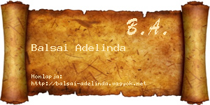 Balsai Adelinda névjegykártya